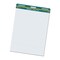 Pacon White Easel Pad, 1" Rule Sulphite Bond Paper, Perforated Headstrip with 3 Hanging Holes on Chipboard Back. For Classroom, School, Meetings, Presentations, 50 sheets per pad.